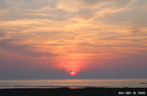 Coucher de Soleil Sur Les Saintes Maries
